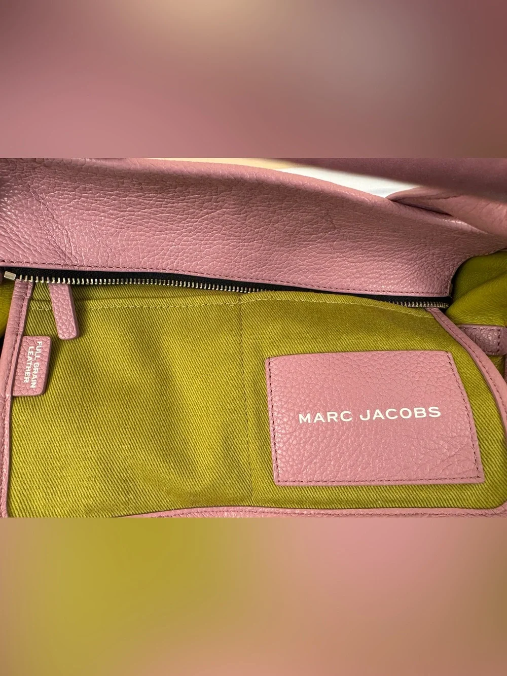 Marc Jacobs The Medium Leather Tote Bag Crossbody with Dust Bag